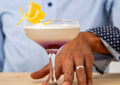 Cocktail blanc bartender